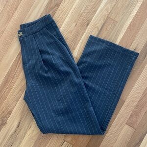 Forever 21 charcoal grey pinstripe pants
